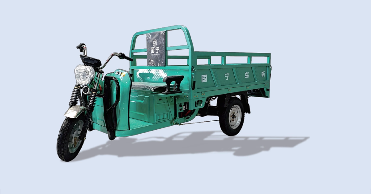 GN-1.8m / 2.0m × 1.2m 3 Door Electric Cargo Tricycle | Guoning