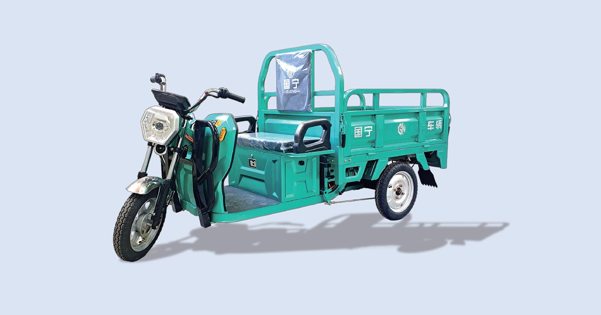 GN-Battle Leopard 1.3m 3 Door Electric Cargo Tricycle | Guoning