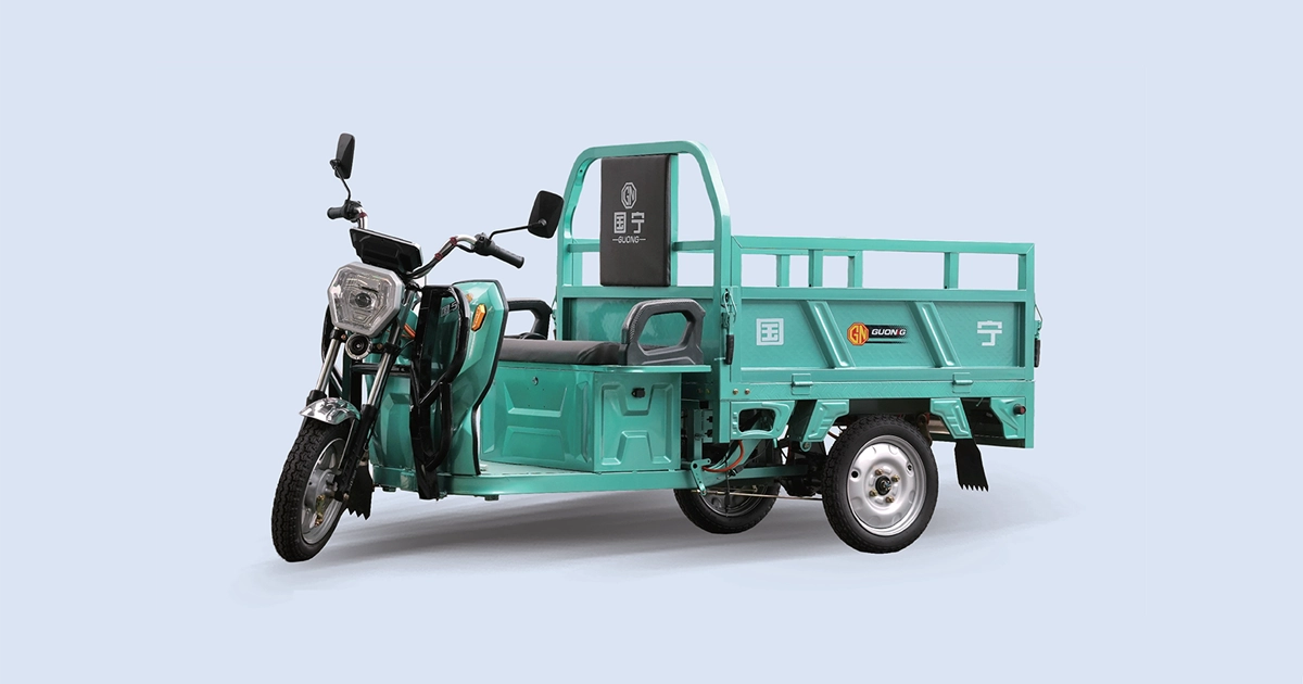 GN-Battle Leopard Upgrade 1.3m 3 Door Electric Cargo Tricycle | Guoning