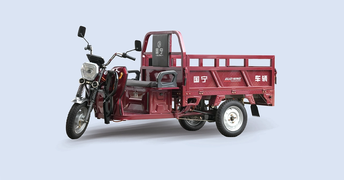 GN-Battle Leopard Upgrade 1.5m/1.6m 3 Door Electric Cargo Tricycle | Guoning