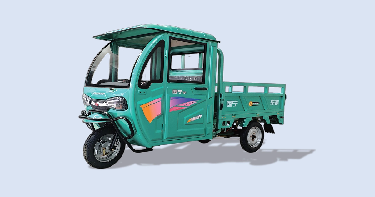 GN-Half Shed 1.6m Xuanbao Zhanbao 1/2 Cabin Electric Cargo Tricycle | Guoning