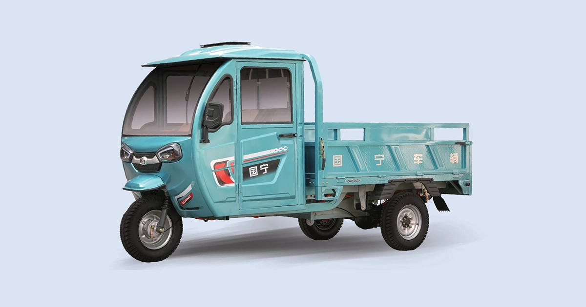 GN-Half Shed 2.0m × 1.35m Half Shed Electric Cargo Tricycle | Guoning