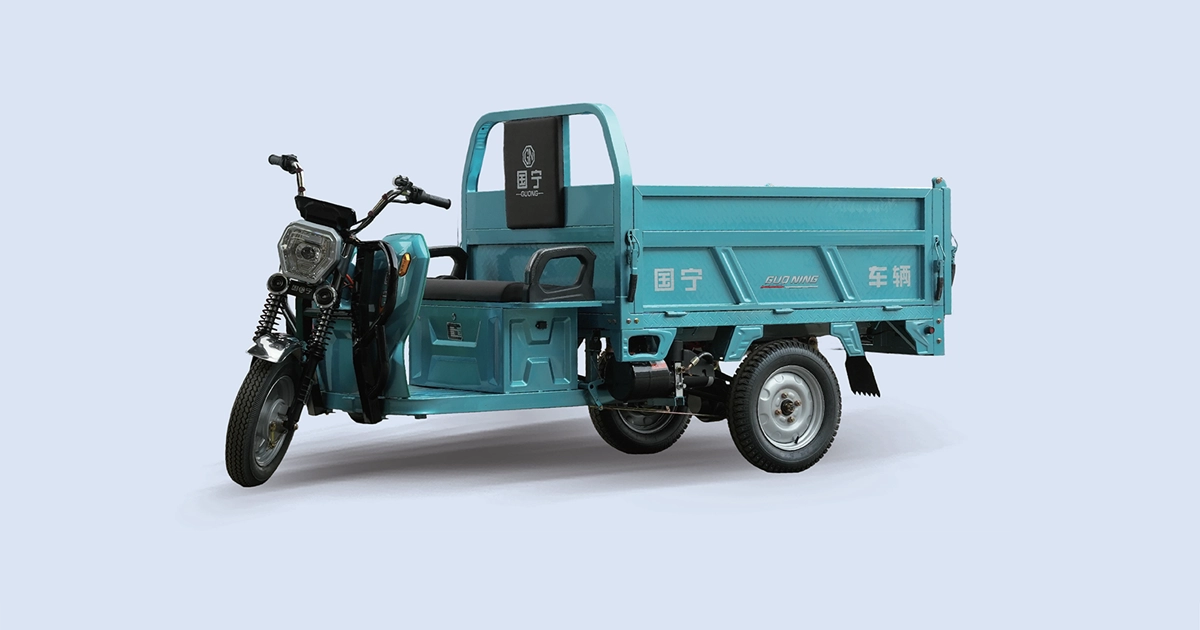 GN-Self-uploading Highdoor 1.6m 3 Door Electric Cargo Tricycle | Guoning