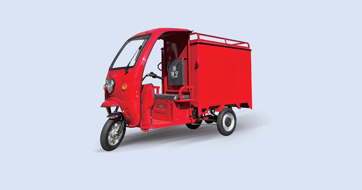 GN-Simple Shed Express 1.5m/1.6m/1.7m Express Electric Cargo Tricycle | Guoning